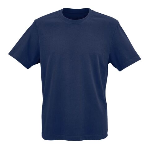 Werbeartikel T-Shirt Maya – marineblau – mit Logo bedruckt, nachhaltig aus Bio-Baumwolle, Regular Fit, Gr. XS-3XL