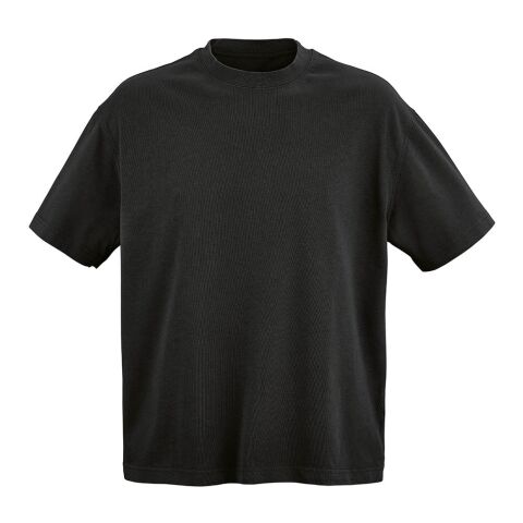 Werbeartikel Paloma Oversized T-Shirt. 100% Bio-Baumwolle. 240g/m² – Schwarz – mit Logo bedruckt