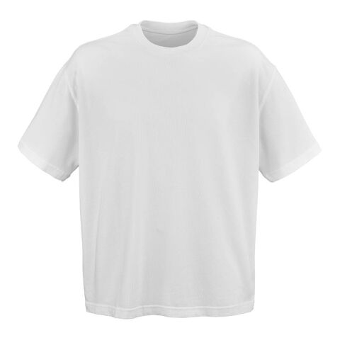 Werbeartikel Paloma Oversized T-Shirt – weiß – nachhaltig aus Bio-Baumwolle mit Logo bedruckbar Gr. XS-XXL