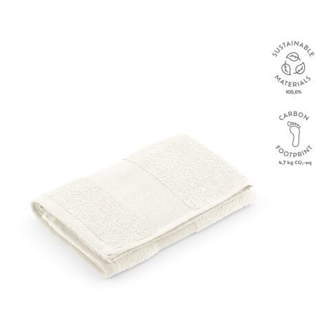 Donatello L Handtuch recy. Baumwolle 370 gsm EU Weiß | ohne Werbeanbringung