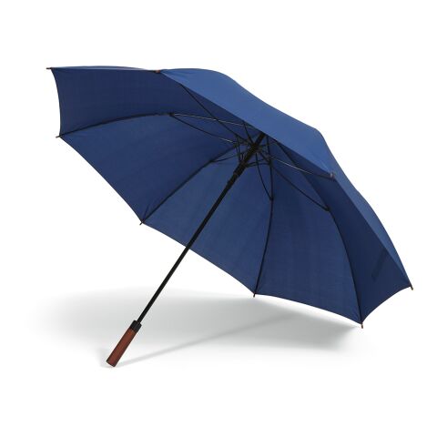 Werbeartikel Aretha 32"Regenschirm aus rPET. Winddicht mit automatischer Öffnung | Marineblau | mit Logo bedrucken