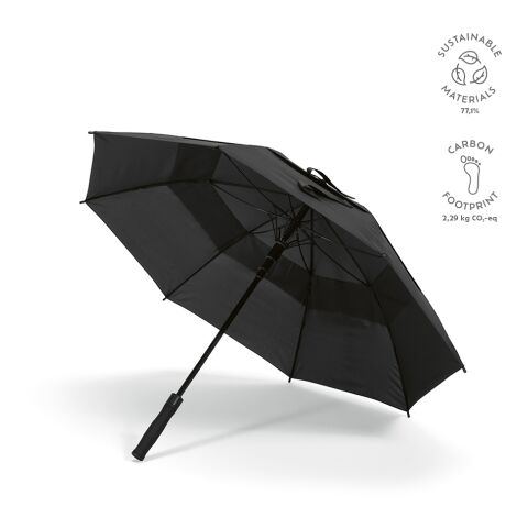 Prince 23&quot; Regenschirm rPET Schwarz | ohne Werbeanbringung
