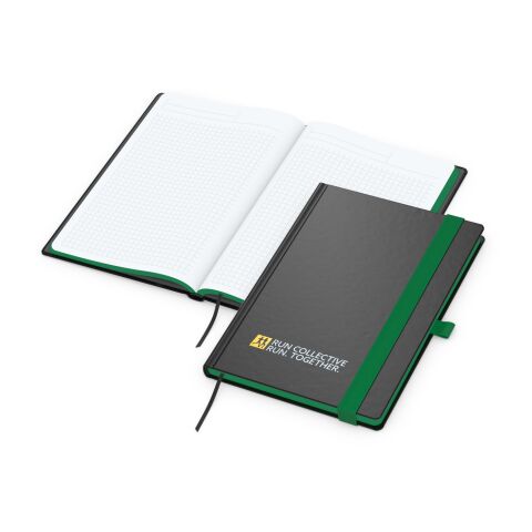 Werbeartikel Notizbuch Hardcover Color-Book Ausstattung farbig – grün – DIN A5 – mit Logo bedruckt