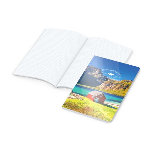 Firmengeschenk Notizbuch Copy-Book – weiß – mit Logo bedruckt DIN A5 für den Büroalltag