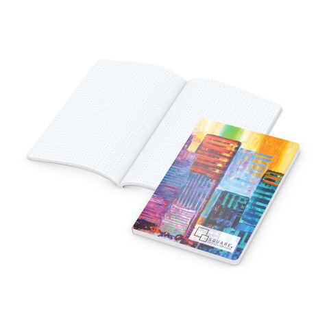 Notizbuch Flexx-Book Umfang groß Karton-Softcover individuell bedruckt DIN A5 | ohne Werbeanbringung | Naturkarton | Punktraster