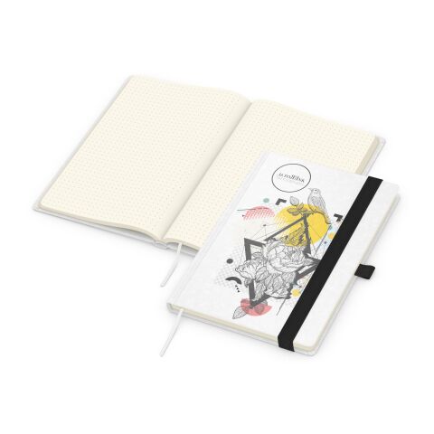Mitarbeitergeschenk Notizbuch Match-Book – schwarz – mit Logo bedruckt DIN A5 Hardcover 192 Seiten nachhaltiges Business-Notizbuch
