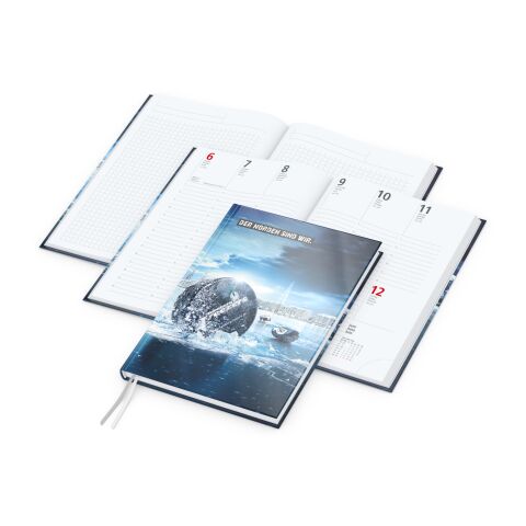 Wochenkalender vorne + Notizen hinten Note-Hybrid Ecken spitz Papier-Hardcover DIN A5 | ohne Werbeanbringung | glänzend
