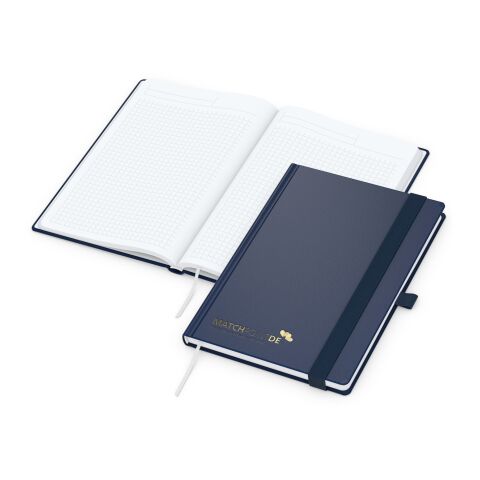 Kundengeschenk Notizbuch Vision-Book – dunkelblau – mit Logo geprägt DIN A5 für Meetings & Konferenzen