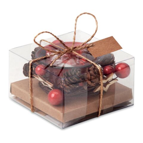 Kerzenhalter in weihnachtlicher Deko