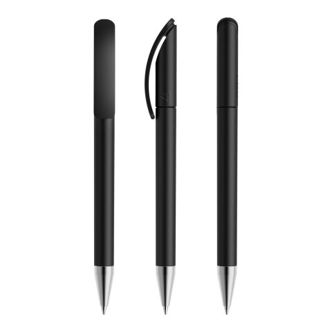 Streuartikel Prodir DS3 Drehkugelschreiber – schwarz – nachhaltig mit Logo bedruckt, blau schreibend für den Büroalltag