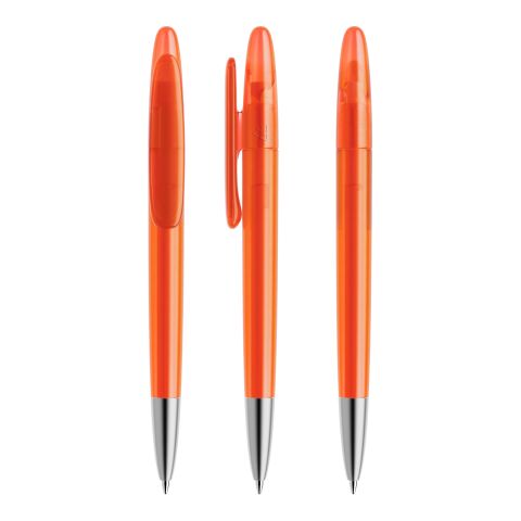 Werbemittel Prodir DS5 Drehkugelschreiber – orange – mit Logo bedruckt nachhaltig aus recyceltem Kunststoff für Messen & Events