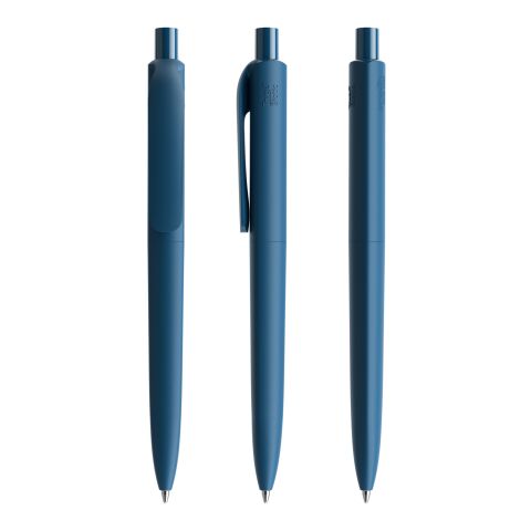 Firmengeschenk Kugelschreiber Prodir DS8 True Biotic – marineblau – mit Logo bedruckt nachhaltig Druckkugelschreiber