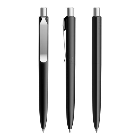 Prodir DS8 Druckkugelschreiber matt mit Metallclip schwarz-silber | Schwarz | ohne Werbeanbringung