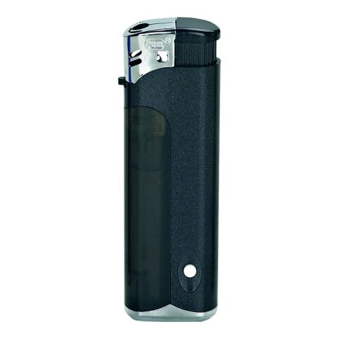 Elektronik-Feuerzeug mit LED EB-17 schwarz | 1-farbiger Druck einseitig