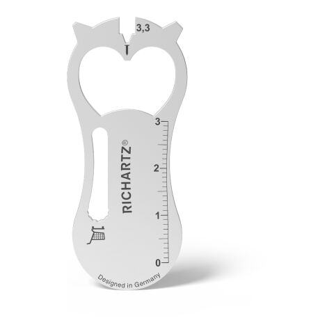 RICHARTZ® Einkaufswagenlöser Heart silber | ohne Werbeanbringung | ohne Werbeanbringung