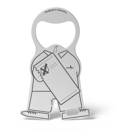 RICHARTZ® Einkaufswagenlöser Karl Election silber | ohne Werbeanbringung | ohne Werbeanbringung | ohne Werbeanbringung