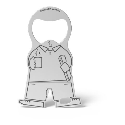 RICHARTZ® Einkaufswagenlöser Karl Onboarding silber | ohne Werbeanbringung | ohne Werbeanbringung | ohne Werbeanbringung