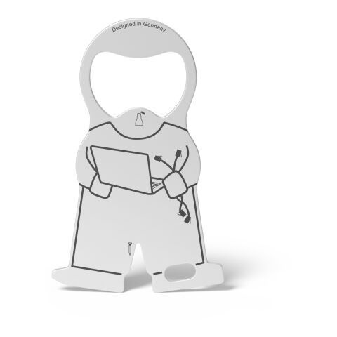 RICHARTZ® Einkaufswagenlöser Karl Tech silber | ohne Werbeanbringung | ohne Werbeanbringung | ohne Werbeanbringung