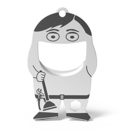 RICHARTZ® Flaschenöffner Fred Plumber silber | ohne Werbeanbringung | ohne Werbeanbringung | ohne Werbeanbringung