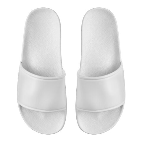 Werbeartikel Badelatschen „Classic“ – weiß – 39.0 – mit Logo bedruckt