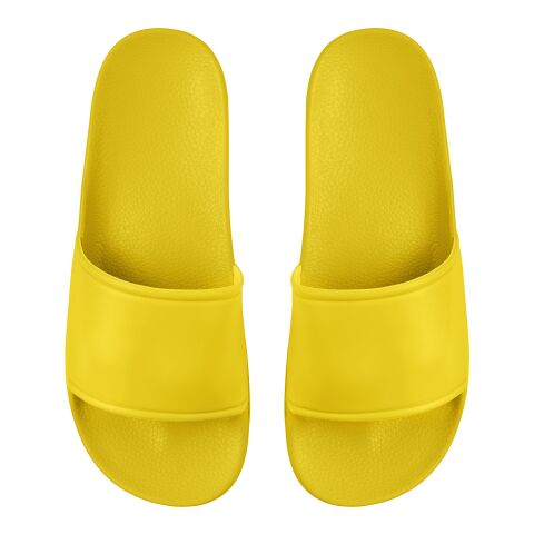 Werbeartikel Badelatschen „Classic“ – gelb – 41.0 – mit Logo bedruckt