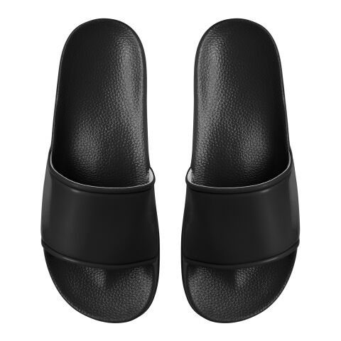 Werbeartikel Badelatschen „Classic“ – schwarz – 43.0 – mit Logo bedruckt