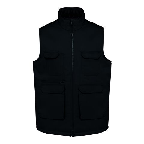 Gefütterte Unisex-Weste aus Baumwoll-Polyester-Mischgewebe, 430 g/m² schwarz | XL | Nicht verfügbar | Nicht verfügbar | Nicht verfügbar