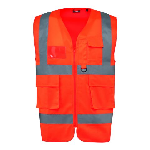Warnweste mit Reißverschluss, 120 g/m² orange | M | Nicht verfügbar | Nicht verfügbar