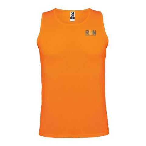 Werbeartikel Andre Sport Top für Kinder – fluor orange – 11/12 – mit Logo bedruckt