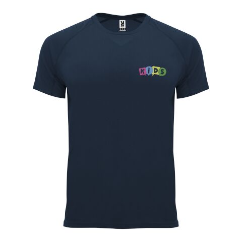 Werbeartikel Bahrain Sport T-Shirt für Kinder – navy blue – 4 – mit Logo bedruckt