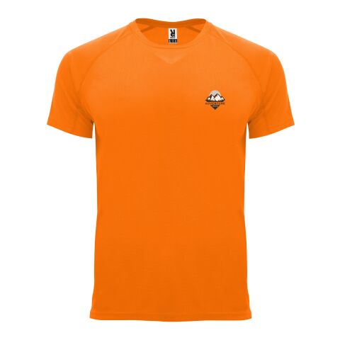 Werbeartikel Bahrain Sport T-Shirt für Kinder – Fluor Orange – 8 – mit Logo bedruckt