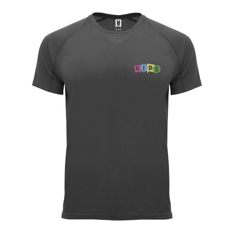Werbeartikel Bahrain Sport T-Shirt für Kinder | Dark Lead | mit Logo bedrucken