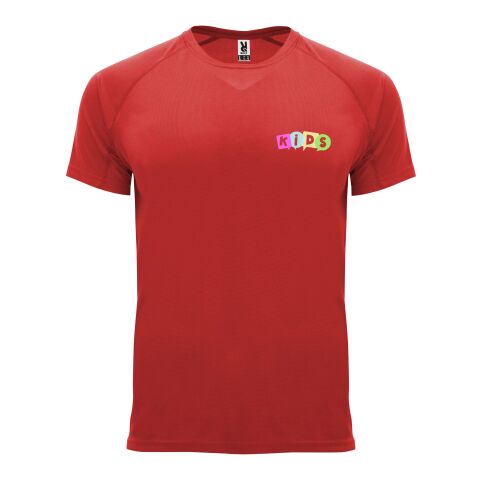 Werbeartikel Bahrain Sport T-Shirt für Kinder – rot – 8 – mit Logo bedruckt