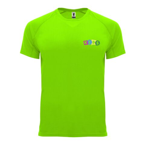 Werbeartikel Bahrain Sport T-Shirt für Kinder – Fluor Green – 12 – mit Logo bedruckt