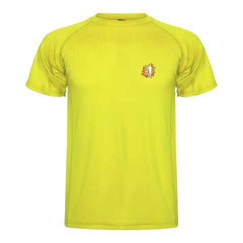 Teamkleidung Montecarlo Sport T-Shirt – fluor yellow – mit Logo bedruckt 48h Express-Druck Gr. 4