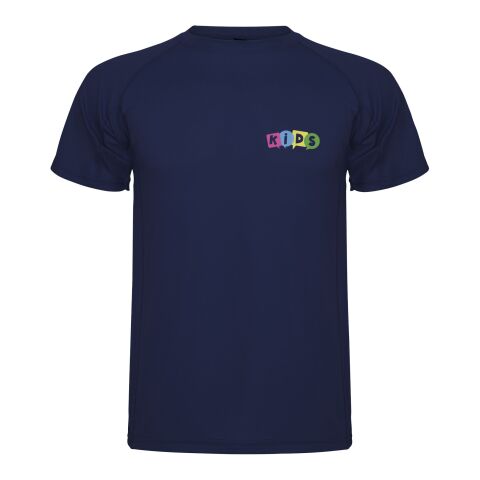 Werbeartikel Montecarlo Sport T-Shirt für Kinder | Navy Blue | mit Logo bedrucken