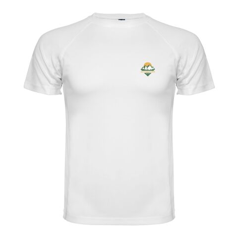 Werbeartikel Montecarlo Sport T-Shirt für Kinder | weiss | mit Logo bedrucken