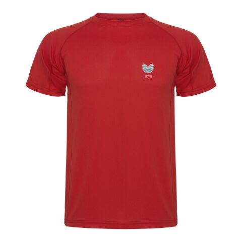 Werbeartikel Montecarlo Sport T-Shirt für Kinder – rot – 8 – mit Logo bedruckt