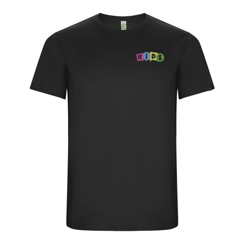 Werbeartikel Imola Sport T-Shirt für Kinder – dark lead – 4 – mit Logo bedruckt
