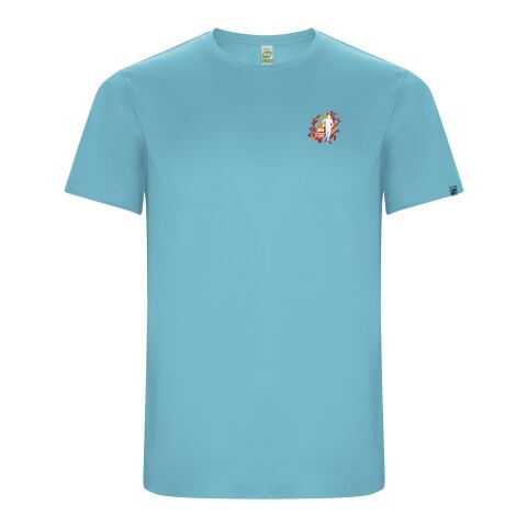 Werbeartikel Imola Sport T-Shirt für Kinder – türkis – 12 – mit Logo bedruckt