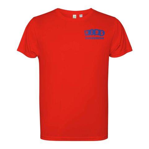 Teamkleidung Estoril Funktions-T-Shirt – rot – mit Logo bedruckt 48h Express-Druck Gr. 8