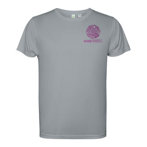 Werbeartikel Estoril T-Shirt für Kinder – grau – 8 – mit Logo bedruckt