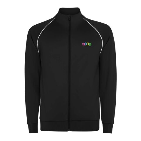 Teamkleidung Sweatshirt Valier – schwarz – mit Logo bedruckt 48h Express-Druck Gr. 8