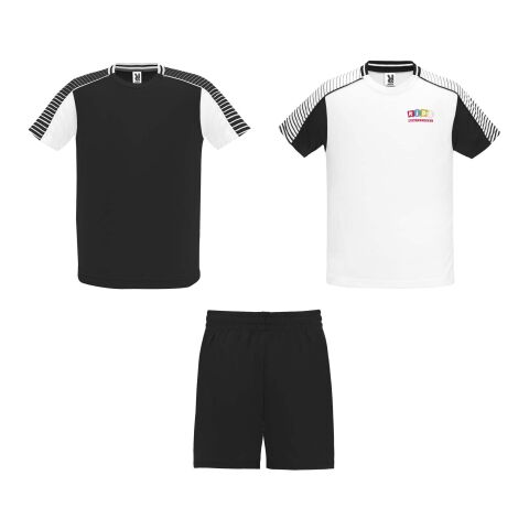 Werbeartikel Juve Sport-Set für Kinder – weiss-schwarz – 4 – mit Logo bedruckt