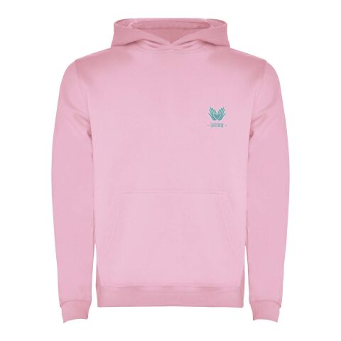 Werbeartikel Urban Kapuzenpullover für Kinder – hellrosa – 11/12 – mit Logo bedruckt