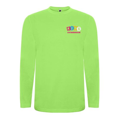 Werbeartikel Extreme Langerärmeliges T-Shirt, 160 g/m2 – oasis green – 5/6 – mit Logo bedruckt