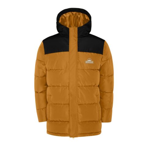 Werbeartikel Tallin Steppjacke für Kinder – Curry Yellow-schwarz – 12 – mit Logo bedruckt