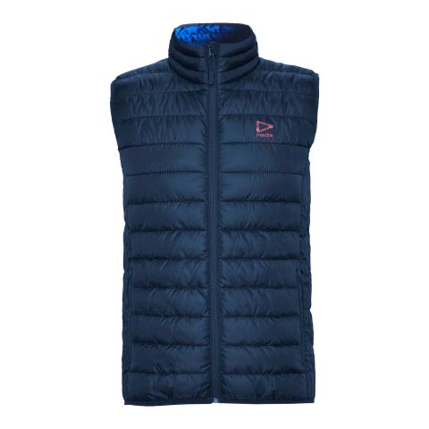 Werbeartikel Oslo kids insulated bodywarmer – navy blue – 8 – mit Logo bedruckt