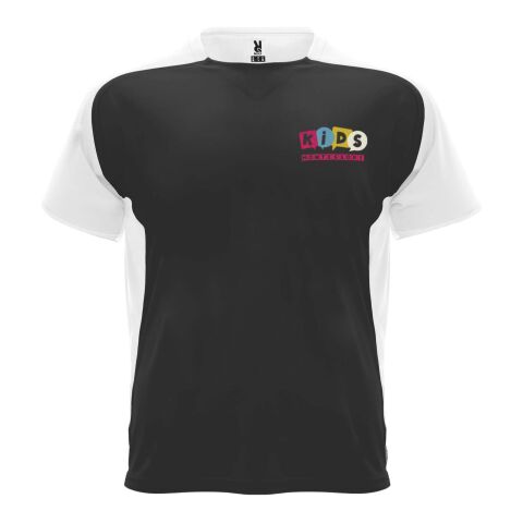 Werbeartikel Bugatti Sport T-Shirt für Kinder – schwarz-weiß – 12 – mit Logo bedruckt