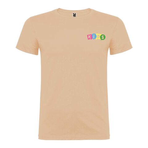 Werbeartikel Beagle T-Shirt für Kinder – Angora – 11/12 – mit Logo bedruckt